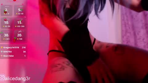 Snapshot of alicedang3r chatting on December 27, 9:06 am Alice  online show from December 27, 9:06 am