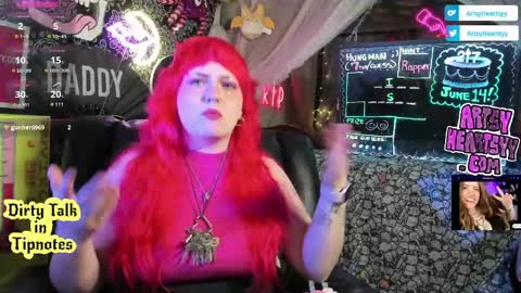 ArtsyHeartsyy online show from May 14, 1:15 am