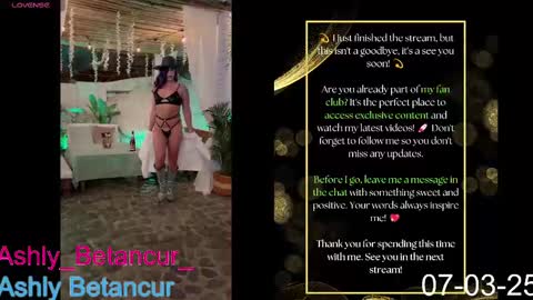 Snapshot of ashlybetancurxxx chatting on March 7, 11:40 am Ashly Betancur  online show from March 7, 11:40 am