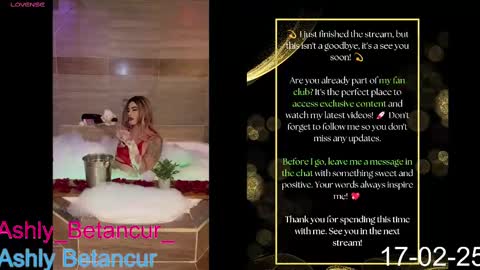Snapshot of ashlybetancurxxx chatting on February 17, 5:47 am Ashly Betancur  online show from February 17, 5:47 am