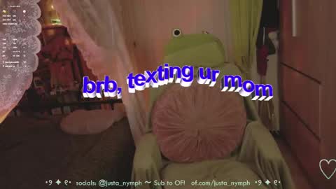   Im Nym  Justa nymph on twitter and IG online show from June 9, 1:39 am