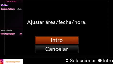 Snapshot of camilagomezz chatting on February 28, 12:32 am Camila online show from February 28, 12:32 am
