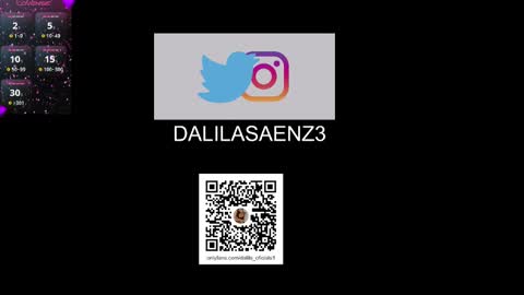Snapshot of dalila_oficials chatting on March 10, 9:45 am   online show from March 10, 9:45 am