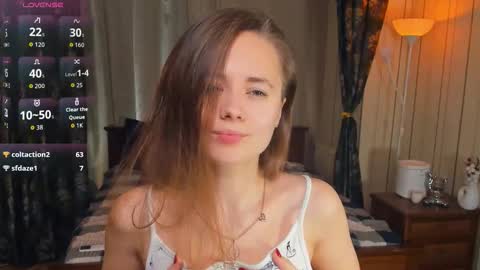 Snapshot of eugeniabrainard chatting on October 23, 9:22 am Kira and Kamila online show from October 23, 9:22 am