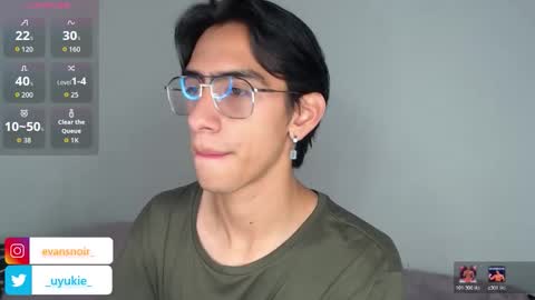 Evans Noir. Dont forget to Follow me at my socila media online show from March 6, 11:37 pm