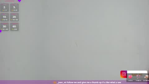 Snapshot of juanmiiss chatting on October 13, 10:17 am Juan Miguel online show from October 13, 10:17 am
