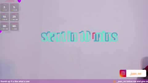 Snapshot of juanmiiss chatting on October 15, 10:05 am Juan Miguel online show from October 15, 10:05 am