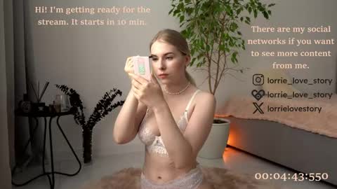 Snapshot of lorrie_love_story chatting on February 9, 5:22 pm Lorrie online show from February 9, 5:22 pm