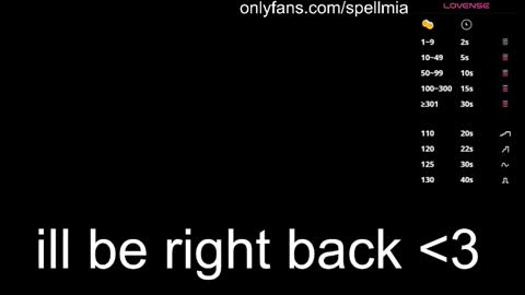 Mia  instagram miasspell online show from October 27, 4:29 pm