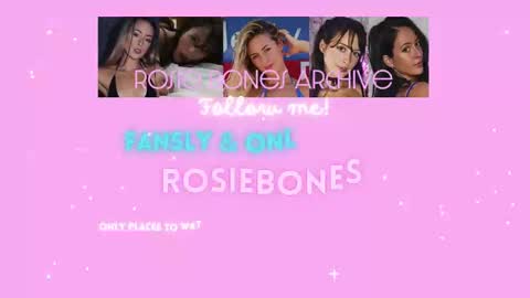 Snapshot of rosiebones chatting on February 22, 7:58 pm Rosie Bones online show from February 22, 7:58 pm