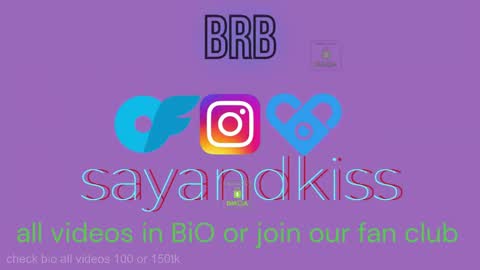 Say and kiss online show from April 24, 1:40 am