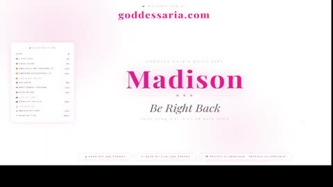 sissymaddieee online show from March 1, 11:31 pm