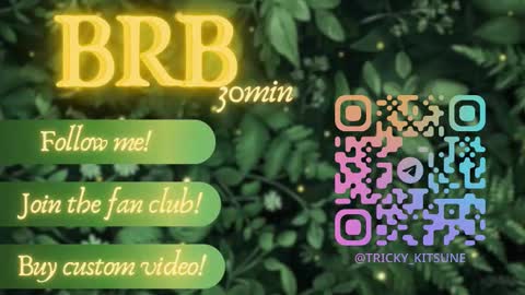 trickykitsune online show from October 3, 12:46 pm