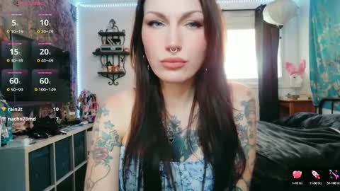 Snapshot of xcaitieragex chatting on October 8, 2:56 pm Caitie Rage online show from October 8, 2:56 pm