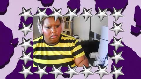 Snapshot of xxmoniquestarrxx chatting on October 7, 2:40 am Thee Baddest BBW online show from October 7, 2:40 am