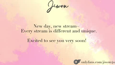 J i w o n   online show from July 22, 10:12 pm